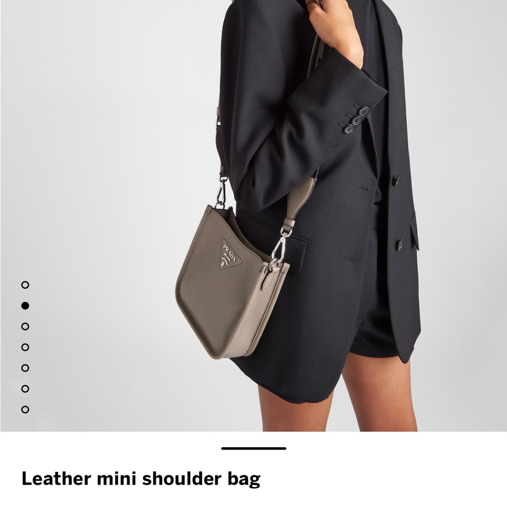 Prada mini leather shoulder bag